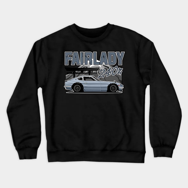 Fairlady 240Z S30 Side View Crewneck Sweatshirt by idrdesign